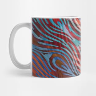 Rainbow Peacock Feather Pattern Mug